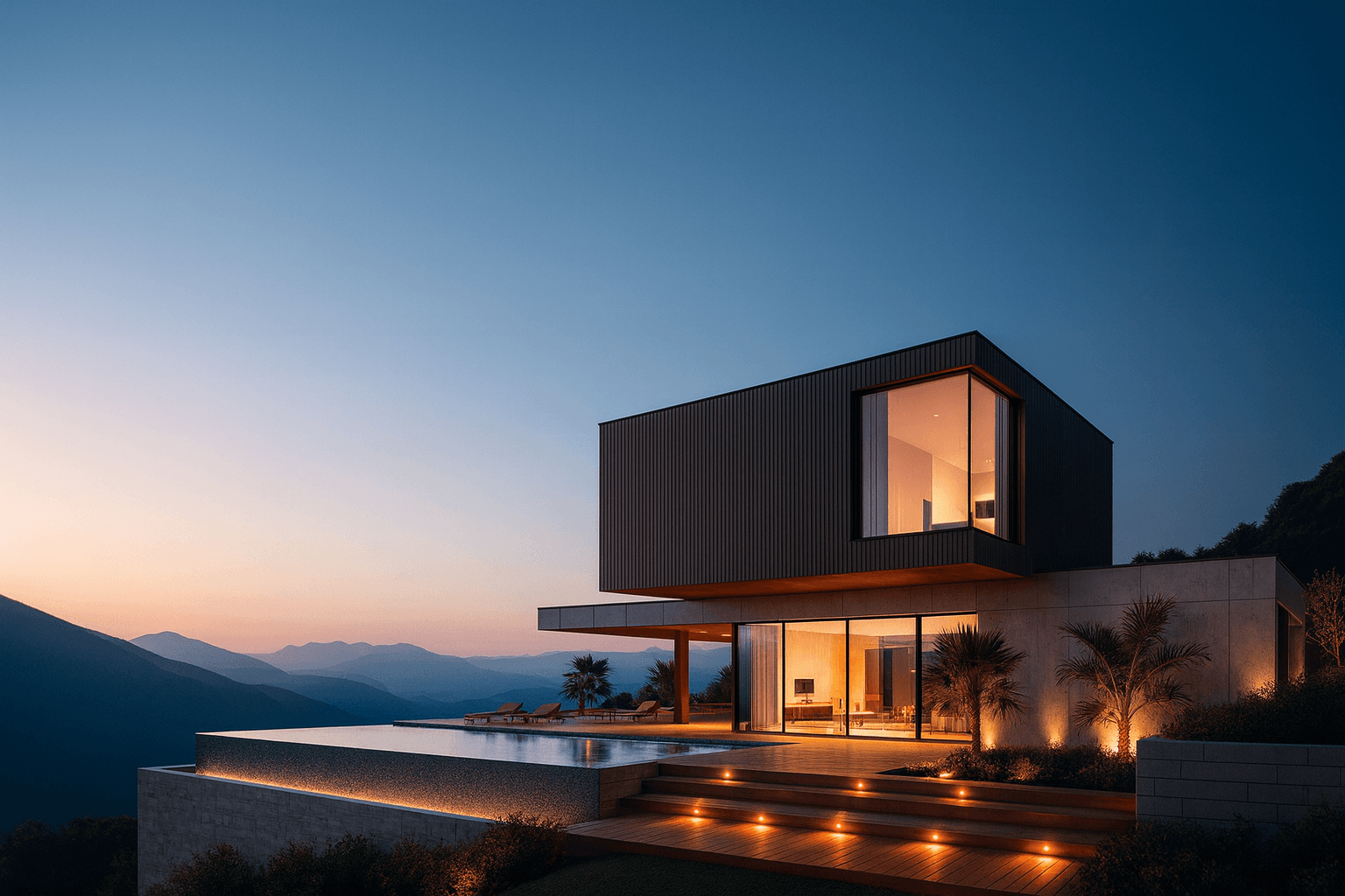 Luxury sustainable living background